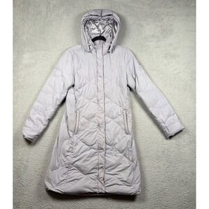 The North Face Miss Metro Down Parka Jacket Grey 550 Fill Hooded Womens Small
